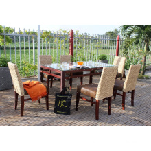 Classy Natural Water Hyacinth Coffee and Dining Set For Indoor Use
